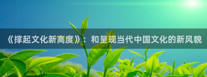 赏金游app下载：《撑起文化新高度》：和呈现当代中国文化的新风貌