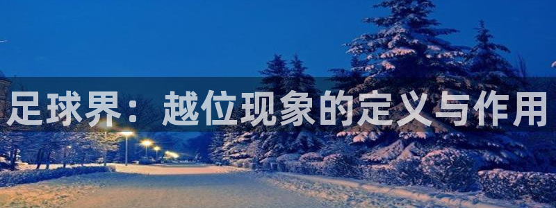 赏金赛app下载：足球界：越位现象的定义与作用